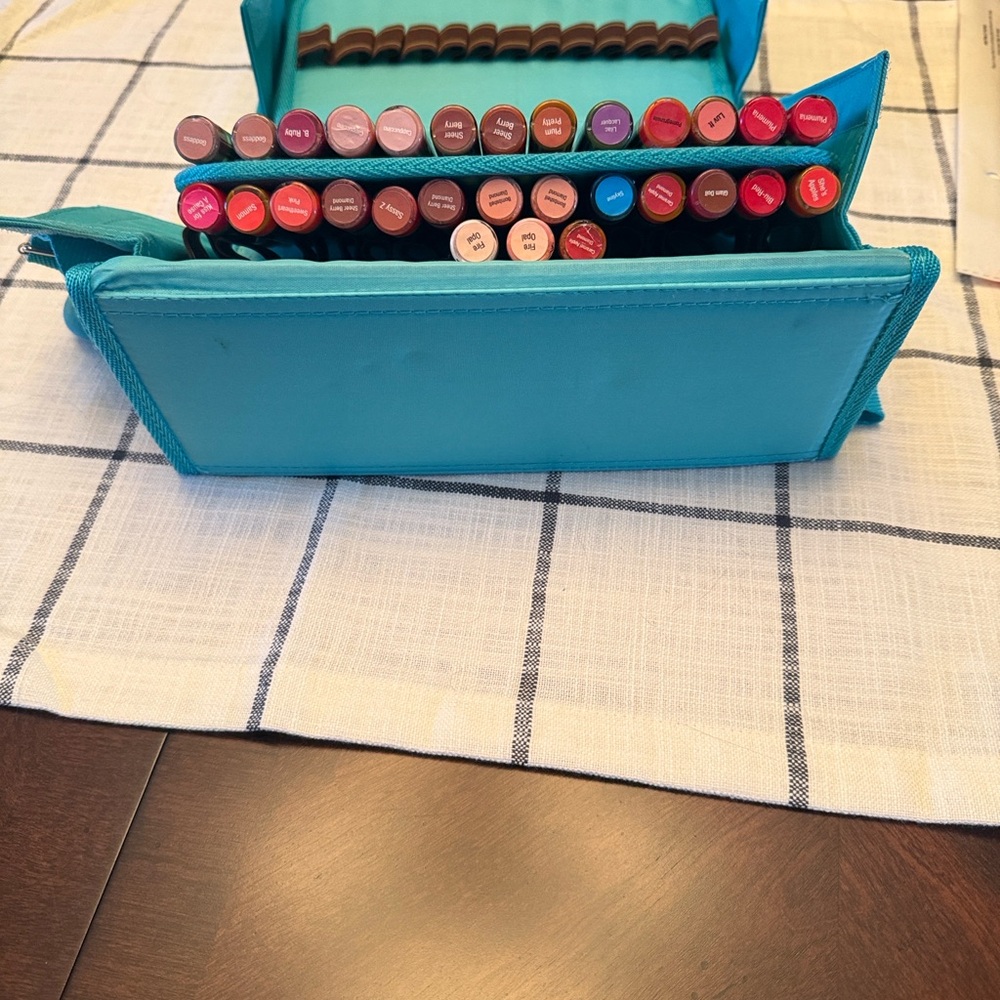 Free Storage Bag 
LipSense Lipstick Set - Plum Pretty, Fire Opal, and More - Picture 2 of 6